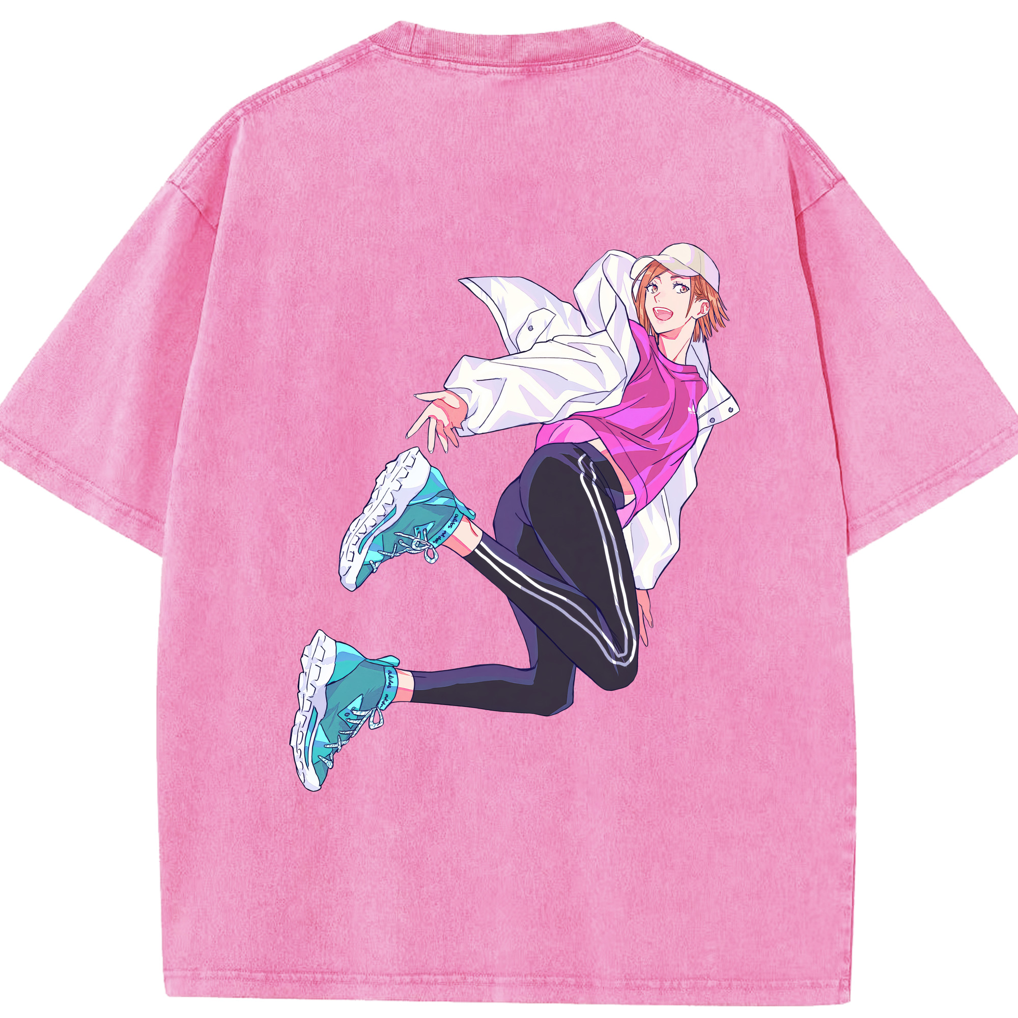 （画像用） 呪術廻戦 Jujutsu Kaisen 綿100% ヴィンテージ風 半袖Tシャツ（背面プリント）